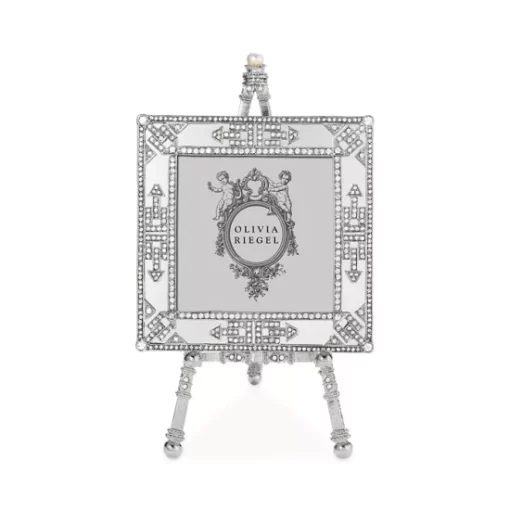 Coupon ✔️ Olivia Riegel Deco Mirror Frame On Easel, 3.5" X 3.5" Silver 👏 -Many Online Shop unnamed file 112