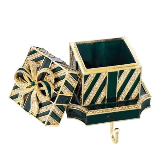 Best reviews of 🔔 Olivia Riegel Striped Gift Box Crystal & Pewter Stocking Holder Green 🎁 -Many Online Shop unnamed file 169