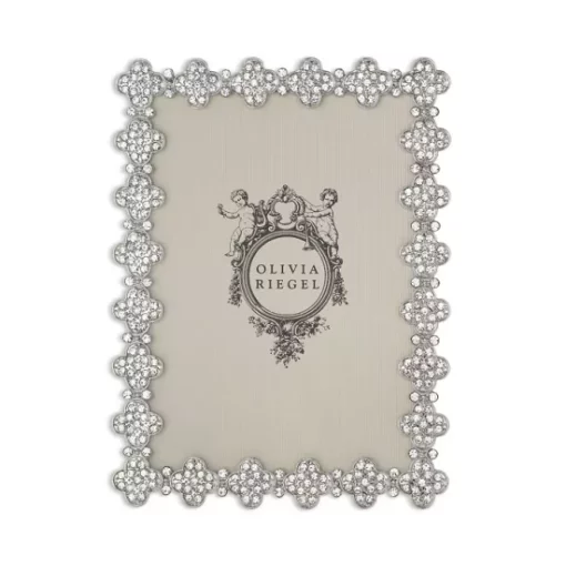 Best Sale 👏 Olivia Riegel Pavé Clover 5" X 7" Frame Silver ✨ -Many Online Shop unnamed file 182