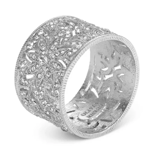 Promo 🛒 Olivia Riegel Windsor Napkin Rings, Set Of 4 Silver 🎉 -Many Online Shop unnamed file 237