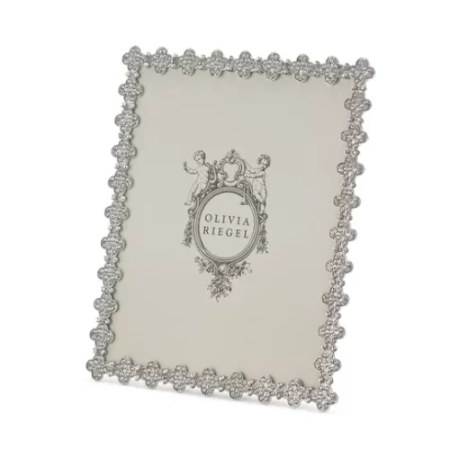 Budget 😍 Olivia Riegel Pavé Clover 8" X 10" Frame Silver 🔥 -Many Online Shop unnamed file 238