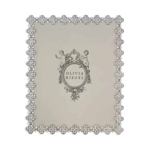 Budget 😍 Olivia Riegel Pavé Clover 8" X 10" Frame Silver 🔥 -Many Online Shop unnamed file 239