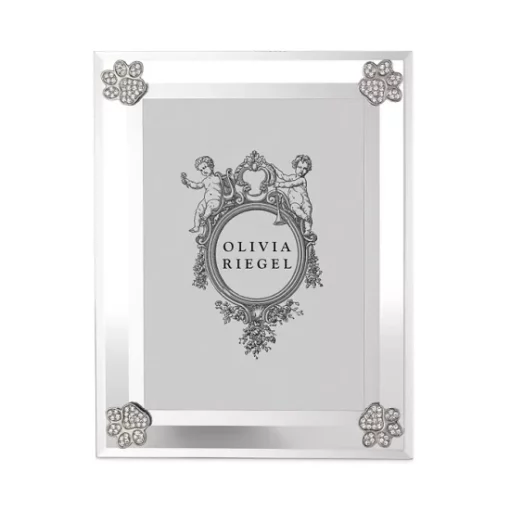 Best Sale ❤️ Olivia Riegel Paw Print Frame, 5" X 7" Silver 🔥 -Many Online Shop unnamed file 247
