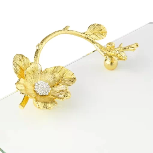 Best Pirce 🎁 Olivia Riegel Botanica Glass Tray Gold 🌟 -Many Online Shop unnamed file 88